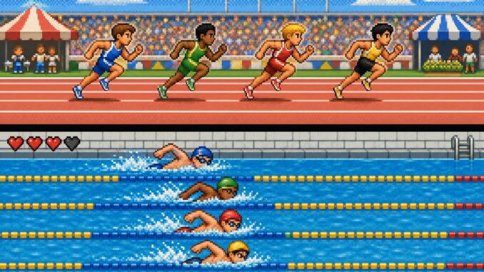 Gameplay d’un jeu mobile comme Absolute Summer Sports
