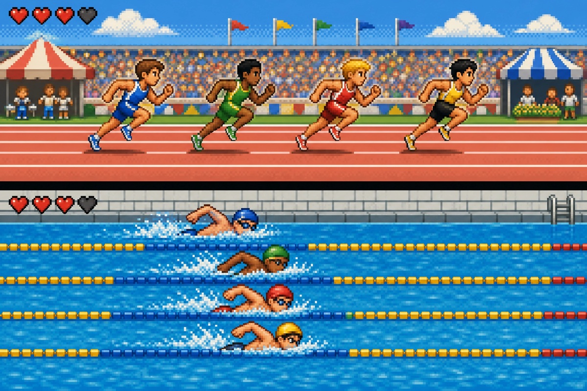 Gameplay d’un jeu mobile comme Absolute Summer Sports