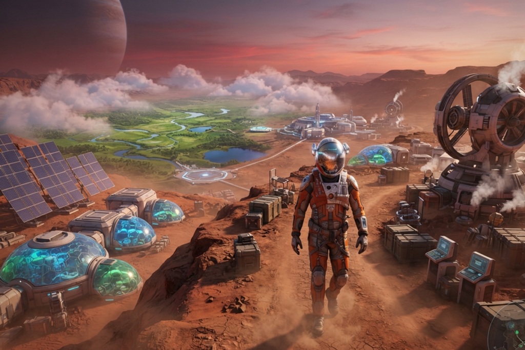 Gameplay d’un jeu similaire à The Planet Crafter