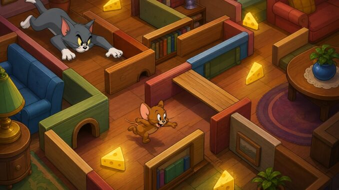 Gameplay d’un jeu comme Tom and Jerry Mouse Maze