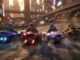 Des personnages similaires aux Tortues Ninja dans un jeu de course