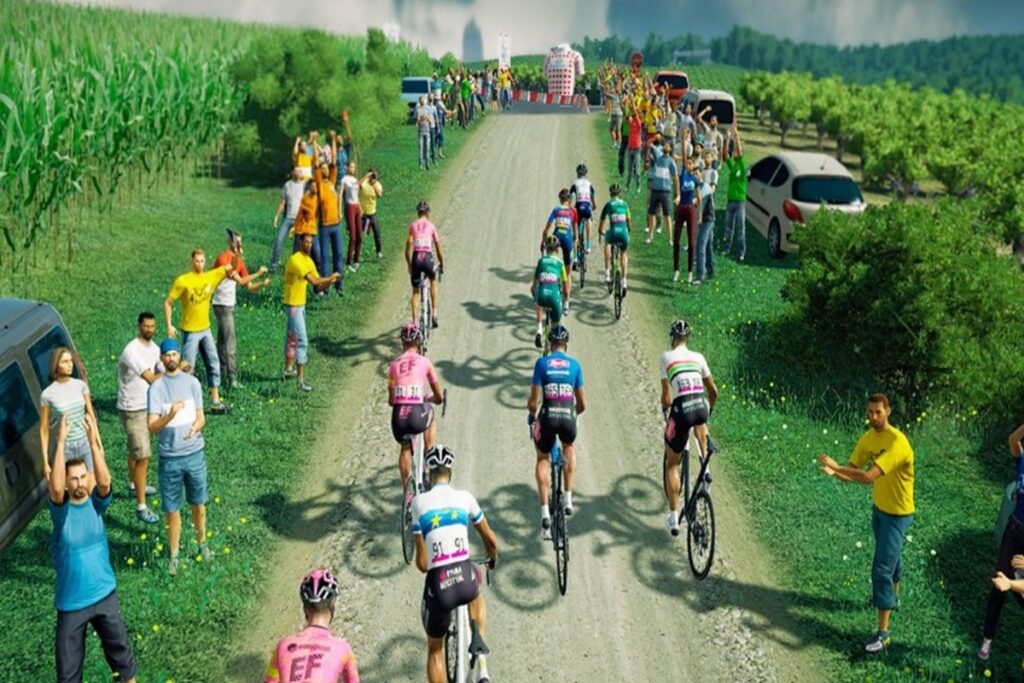 Gameplay d’un jeu PC comme Tour de France 2024