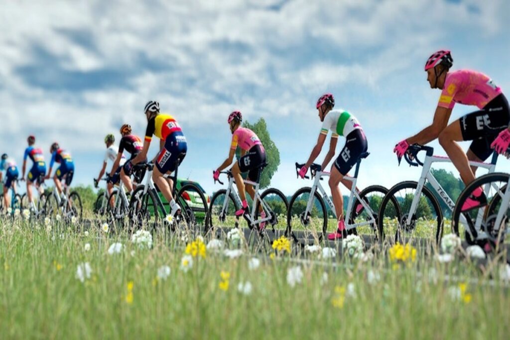 Gameplay d’un jeu similaire à Tour de France 2024