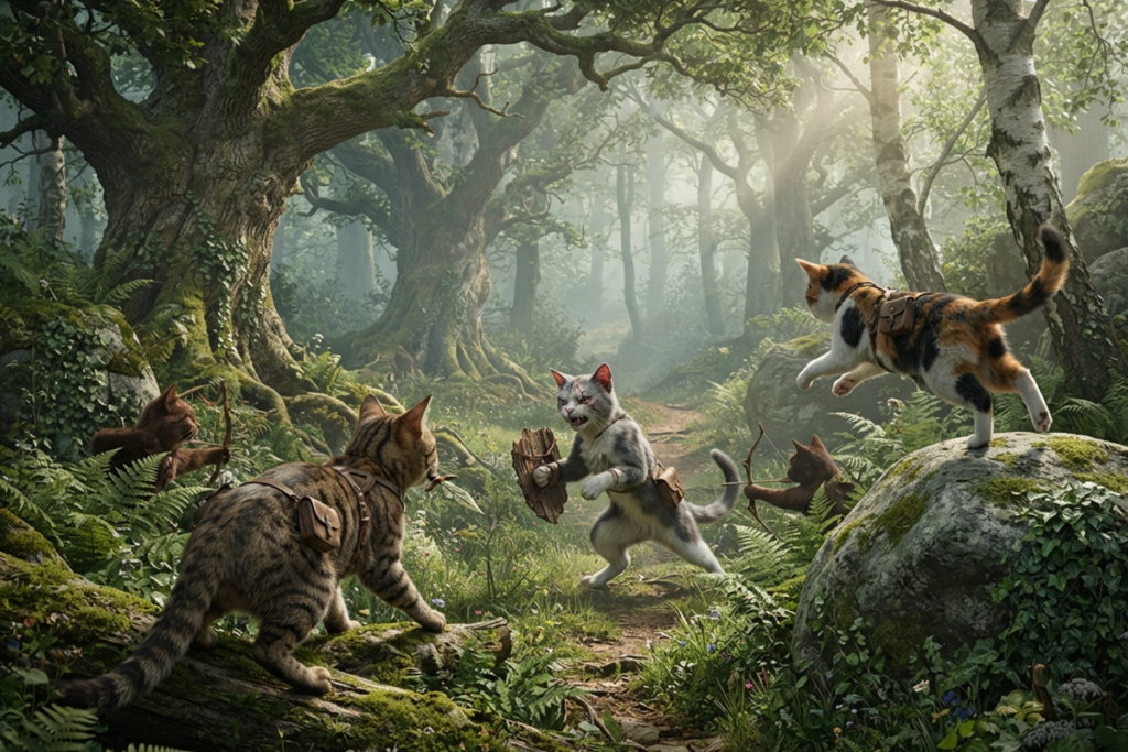 Gameplay d’un jeu comme Warrior Cats : Clans of the Forest