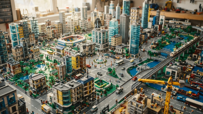 Gameplay d’un jeu city-builder comme LEGO Skylines