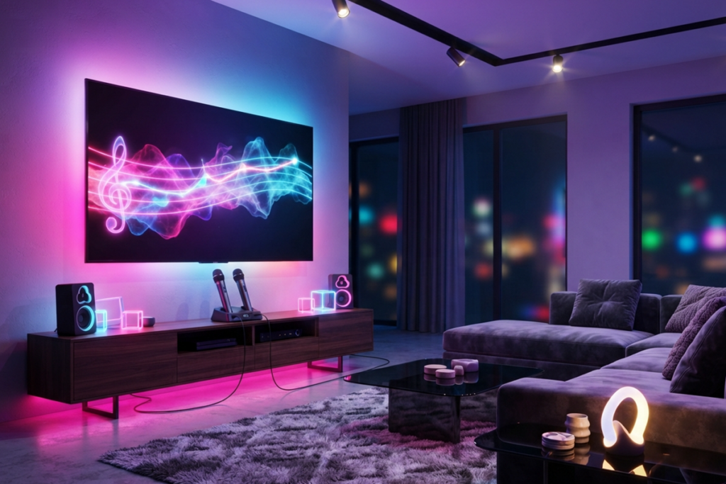 Gameplay d’un jeu vidéo comme Let’s Sing 2027
