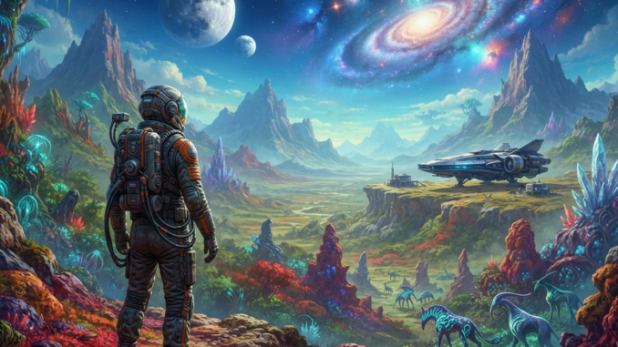 Gameplay d’un jeu similaire à No Man’s Sky