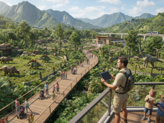 Illustration du gameplay de Parkasaurus, un des jeux vidéo de la semaine