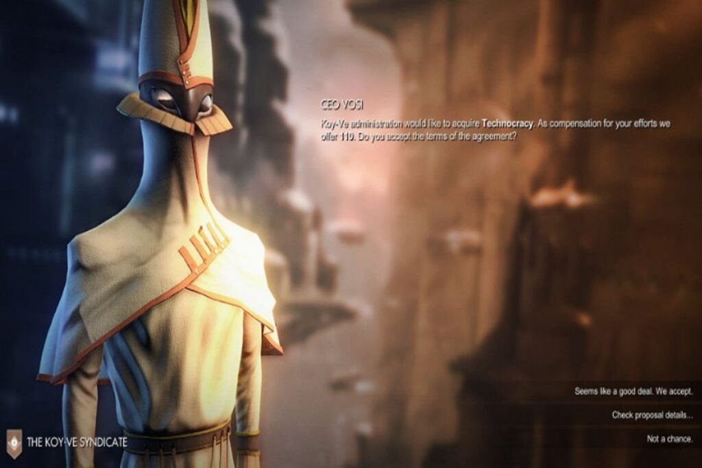 Gameplay du jeu d’aventure Pax Nova
