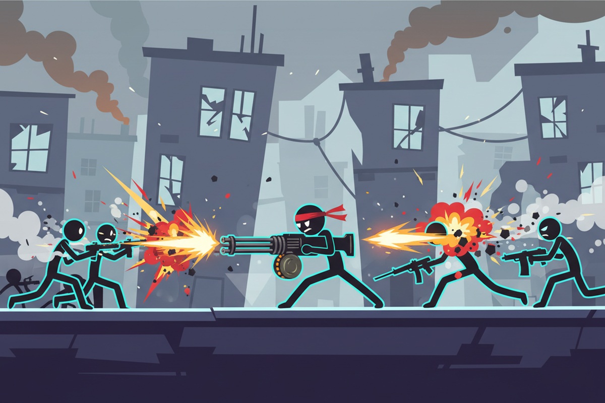 Gameplay d’un jeu comme Stickman Maverick : Bad Boys Killer