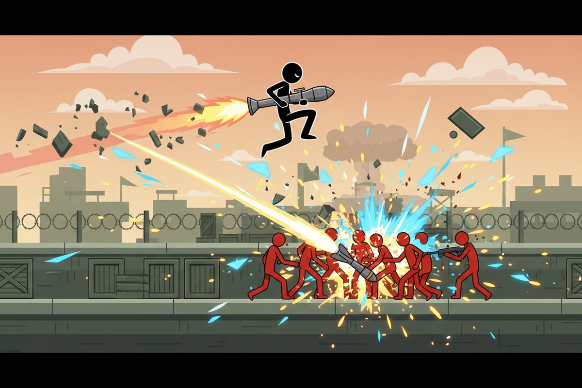 Gameplay d’un jeu comme Stickman Maverick : Bad Boys Killer