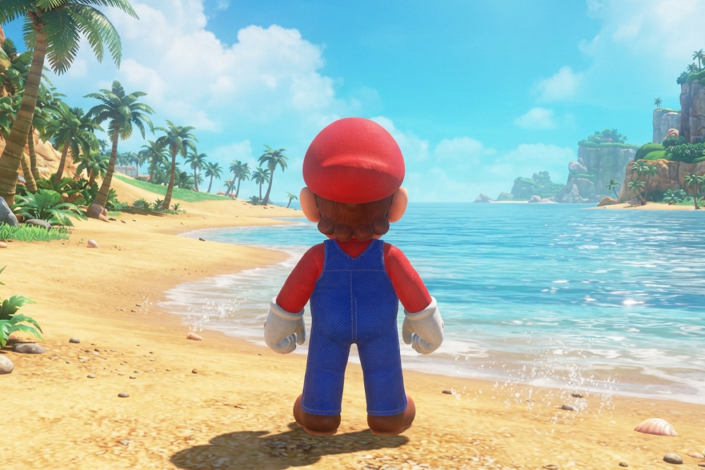Gameplay d’un jeu similaire à Super Mario Sunshine