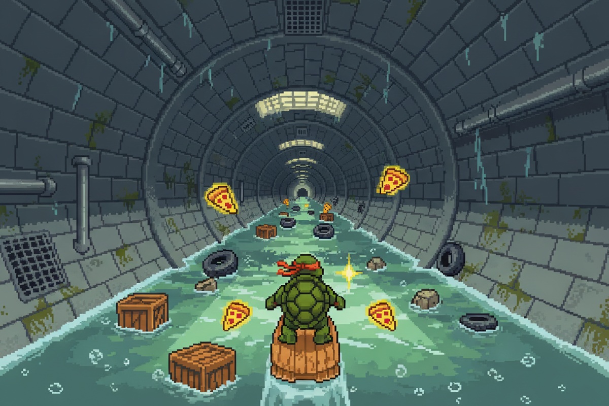 Gameplay d’un jeu comme TMNT: Totally Turtles