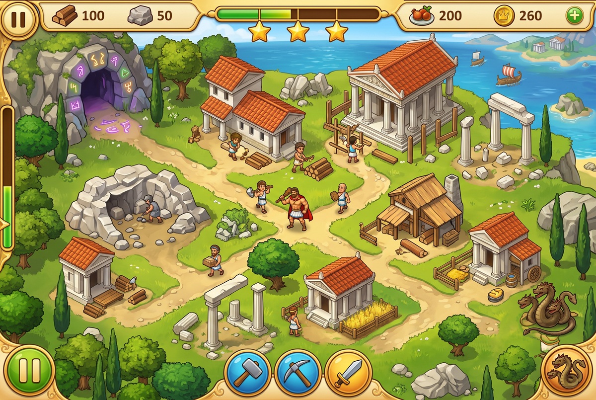 Gameplay d’un jeu comme 12 Labours of Hercules