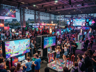 Illustration d’un salon de jeux comme Paris Games Week