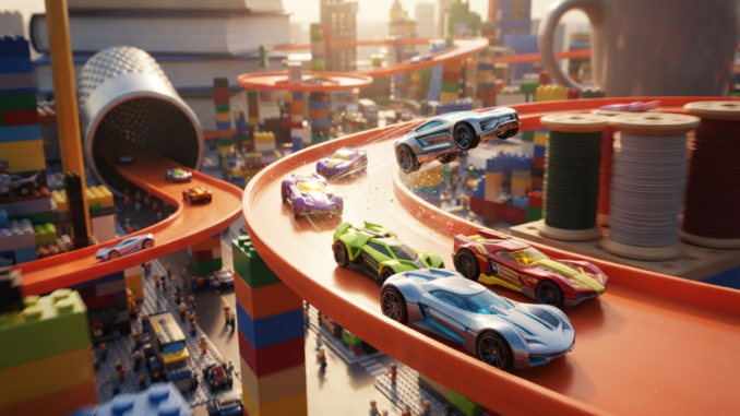 Gameplay d’un jeu de course comme Hot Wheels Infinite Rush