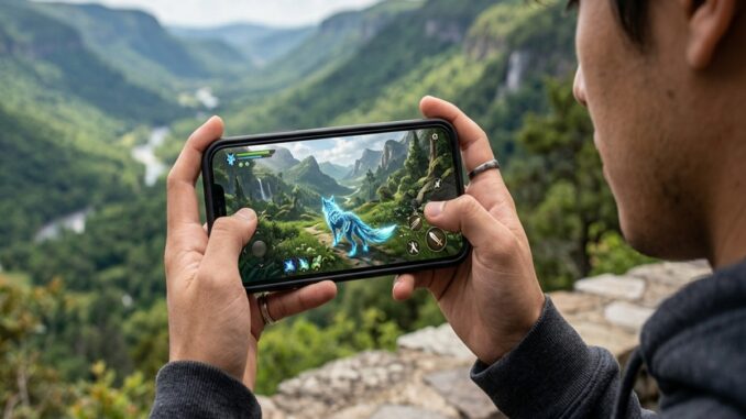 Un joueur qui teste un jeu comme Aniimo