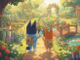 Gameplay d’un jeu montrant des personnages comme Bluey et Bingo