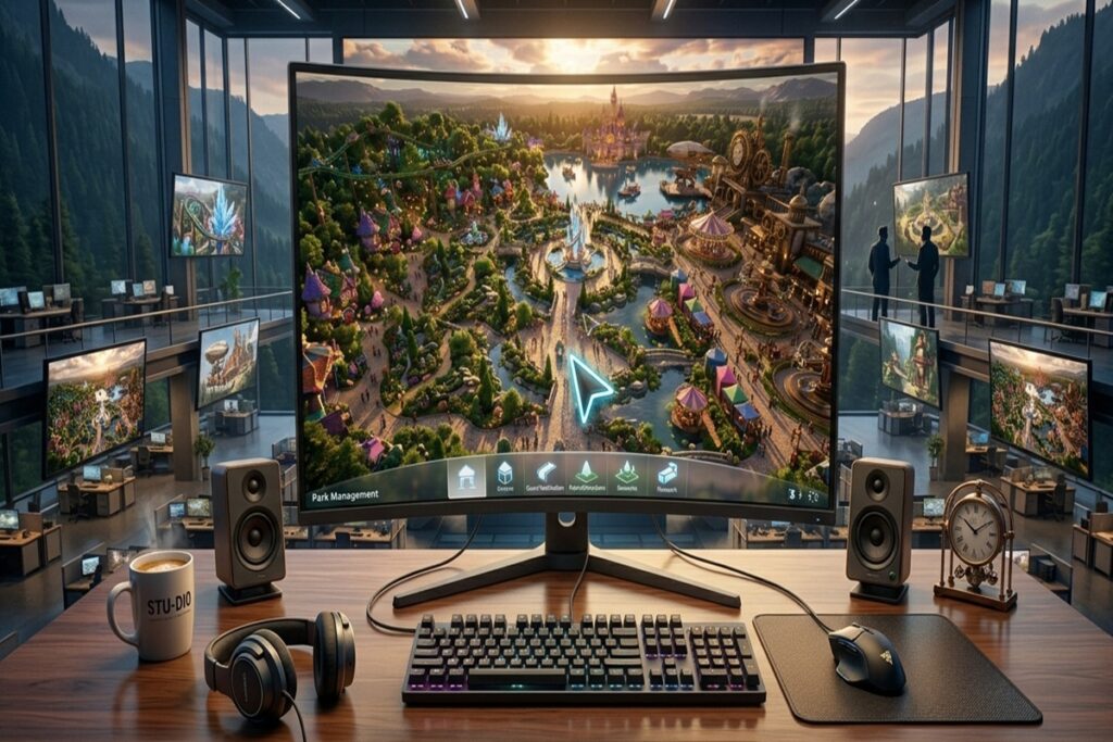 Un jeu de simulation de parc sur PC