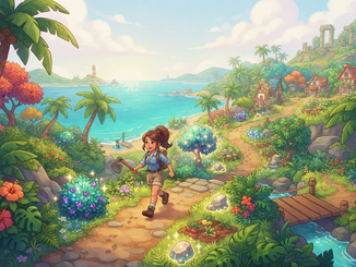 Gameplay d’un jeu cosy comme Luma Island