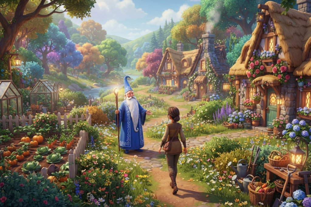 Gameplay d’un jeu mettant en avant Merlin l’enchanteur