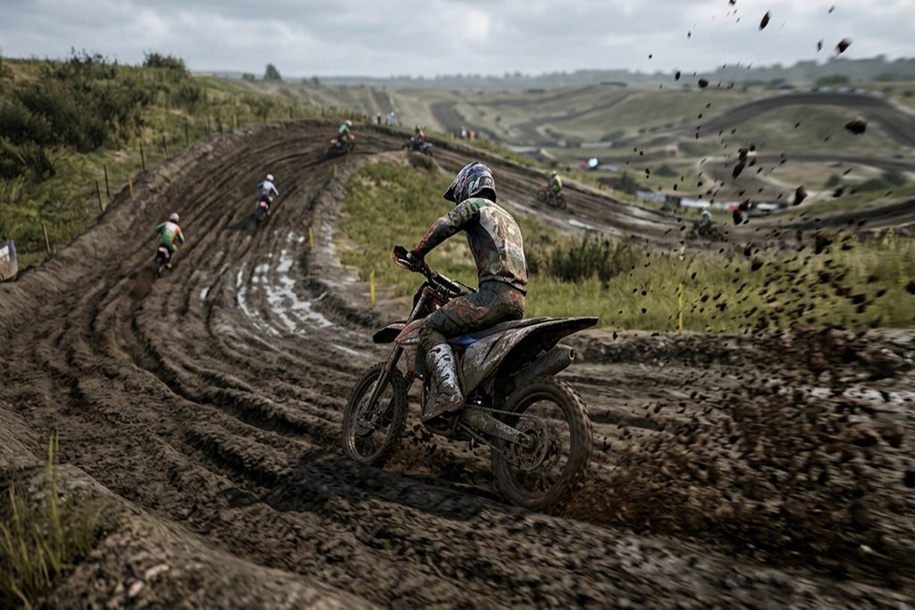 Gameplay d’un jeu de motos similaire à MXGP 26