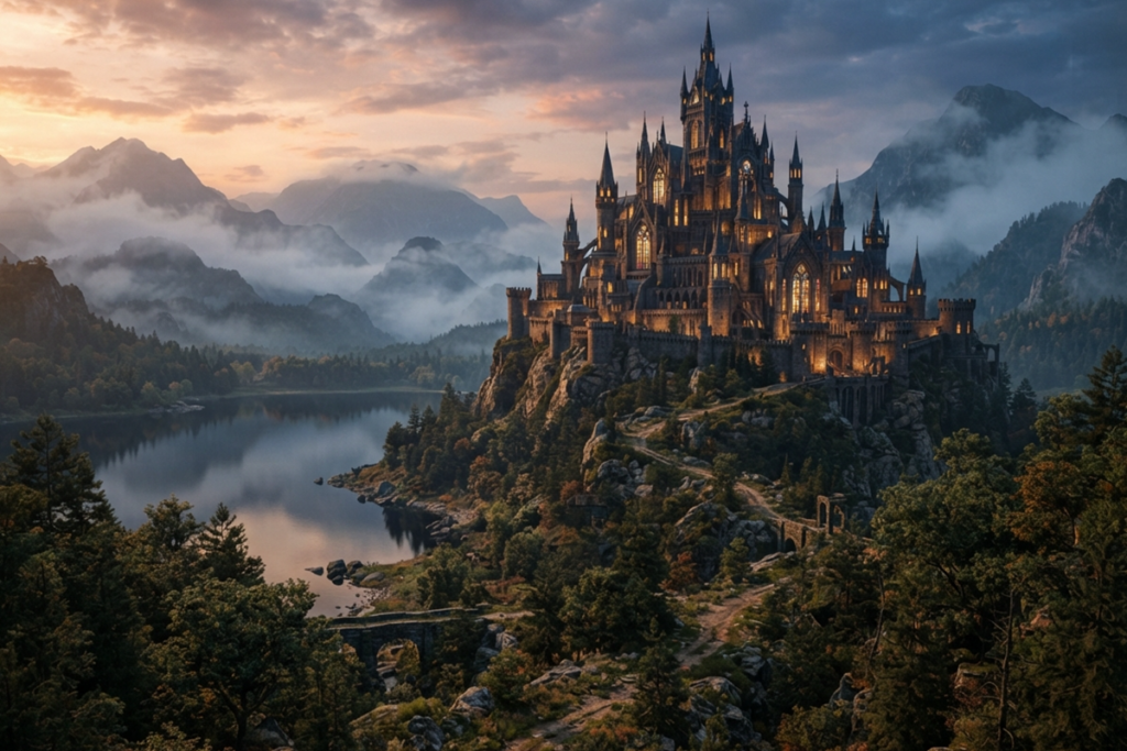 Un château similaire à Poudlard dans le jeu Hogwarts Legacy : L’Héritage de Poudlard