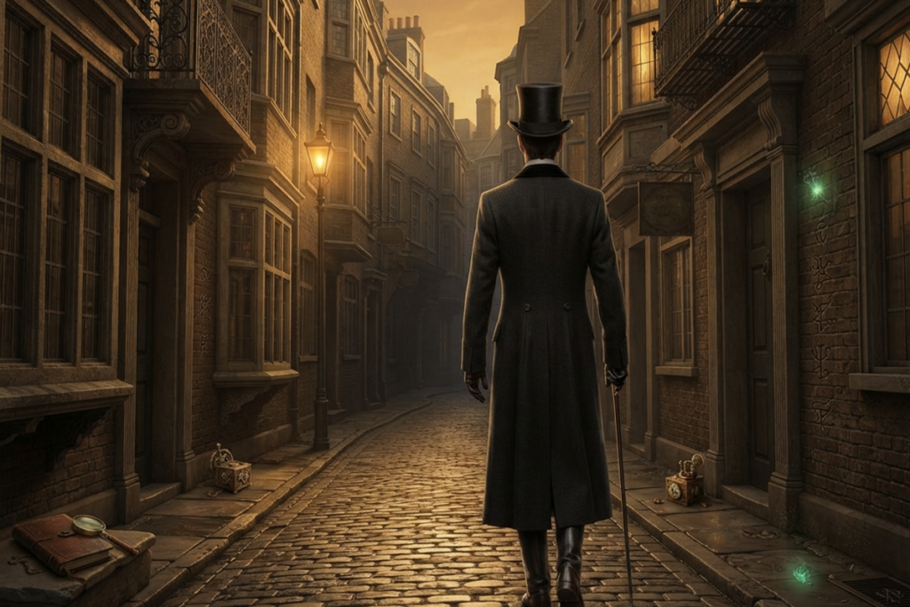Gameplay d’un jeu similaire à l’univers du Professeur Layton
