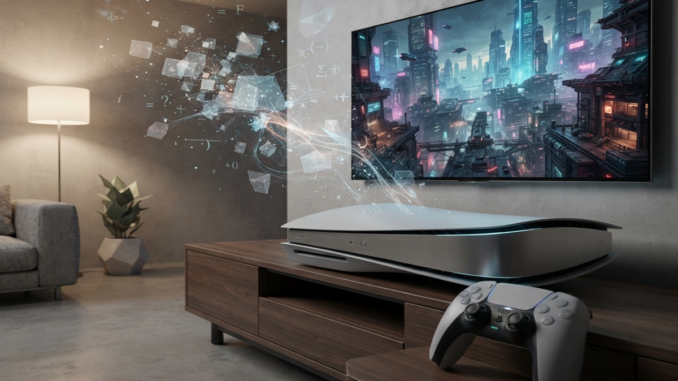 Illustration d’une console PS5 et de ses performances
