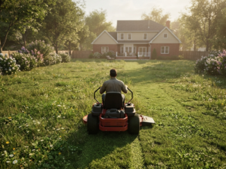 Gameplay d’un jeu comme Lawn Mowing Simulator 2 pour tondre les pelouses