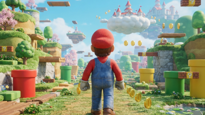 Mario dans un jeu en 3D