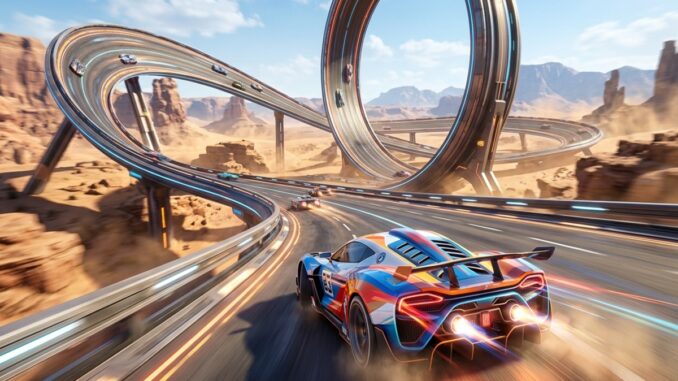 Gameplay d’un jeu de course Trackmania Turbo