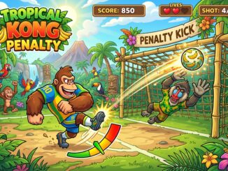 Gameplay d’un jeu comme Tropical Kong Penalty
