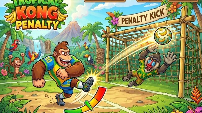 Gameplay d’un jeu comme Tropical Kong Penalty