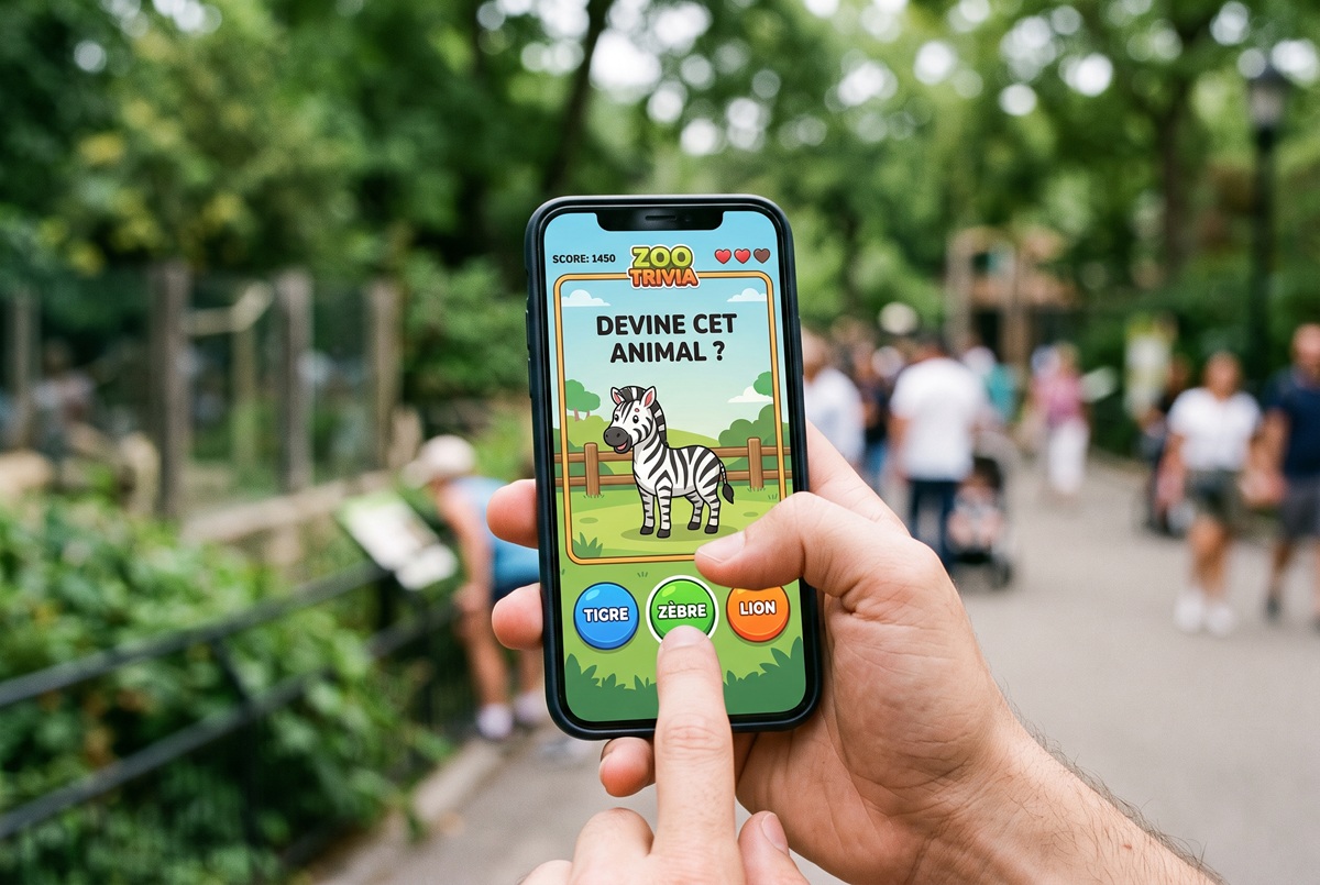 Gameplay d’un jeu comme Zoo Trivia