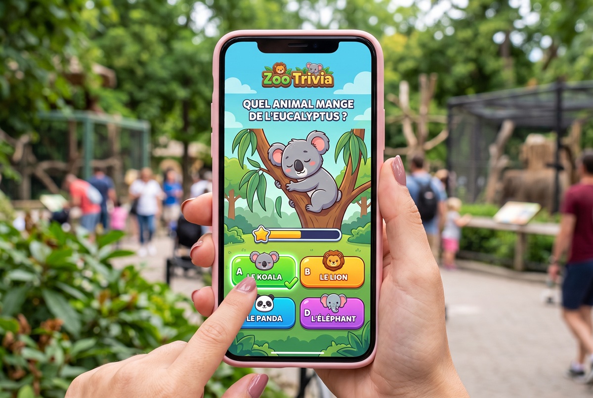 Gameplay d’un jeu comme Zoo Trivia