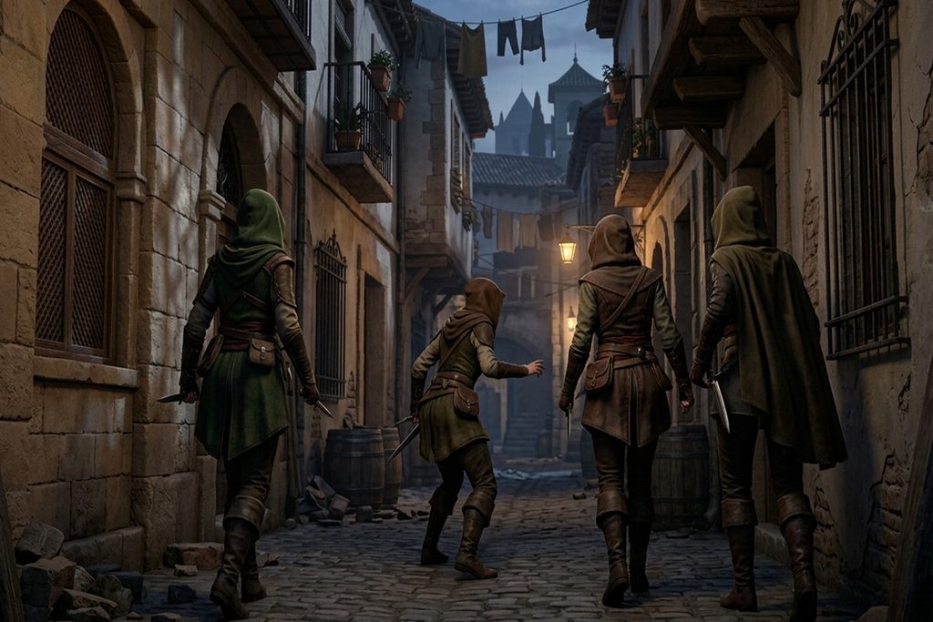 Gameplay d’un jeu d’aventure similaire à Assassin’s Creed Rebellion