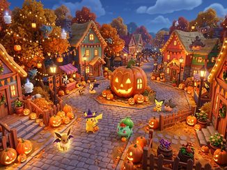 Gameplay d’un jeu similaire à Pokémon Pokopia durant Halloween